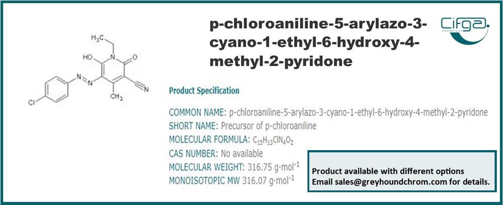p-chloroaniline-5-arylazo-3-cyano-1-ethyl-6-hydroxy-4-methyl-2-pyridone Certified Reference Material